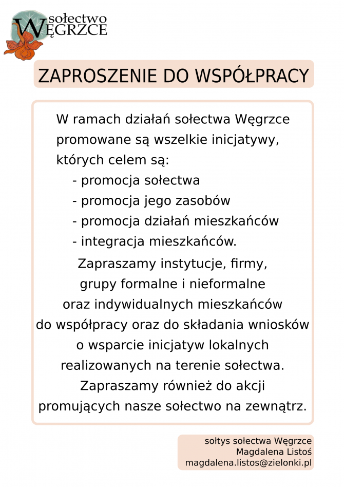 Zaproszenie do&nbsp;współpracy