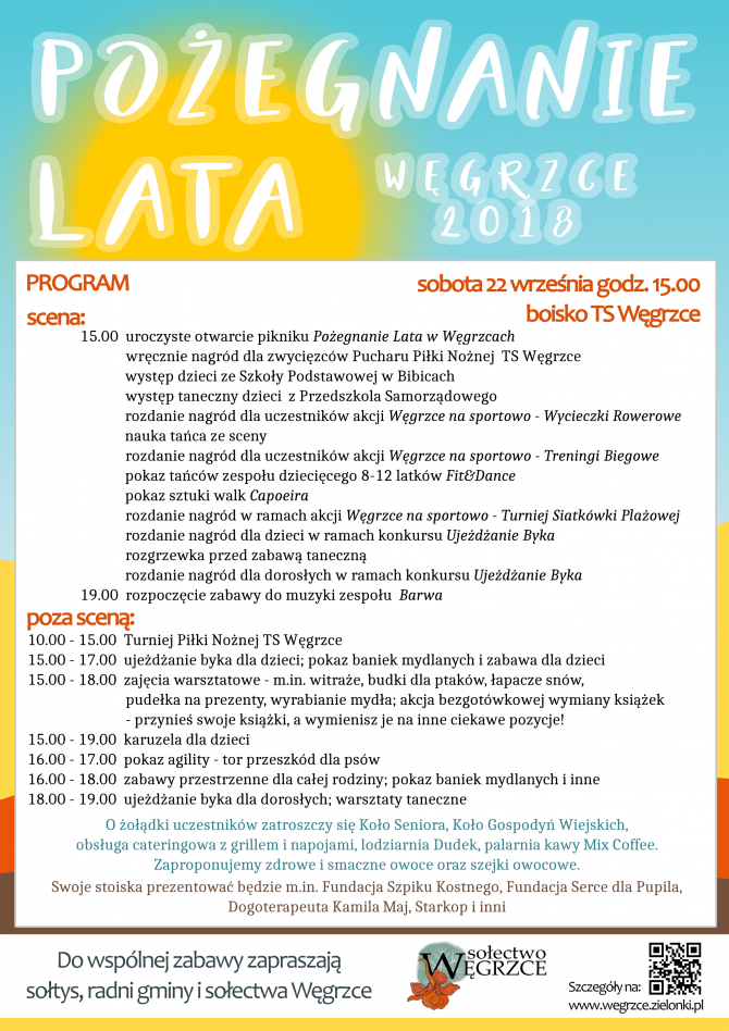 Plan pikniku Pożegnanie Lata w&nbsp;Węgrzcach