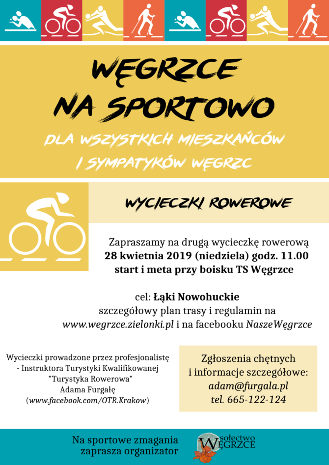 Węgrzce na&nbsp;sportowo – zapraszamy na&nbsp;drugą wycieczkę rowerową