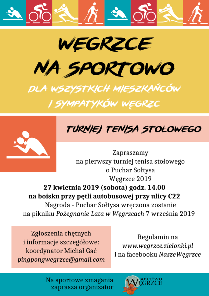 Węgrzce na&nbsp;sportowo – zapraszamy na&nbsp;turniej tenisa stołowego