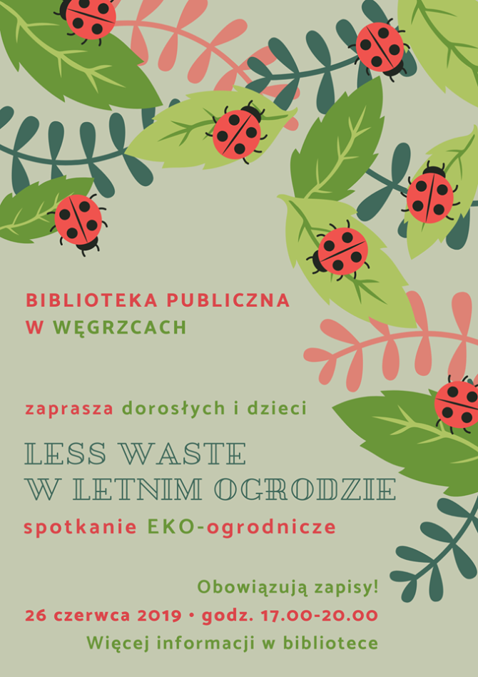 Less Waste w&nbsp;letnim ogrodzie – warsztaty w&nbsp;Bibliotece