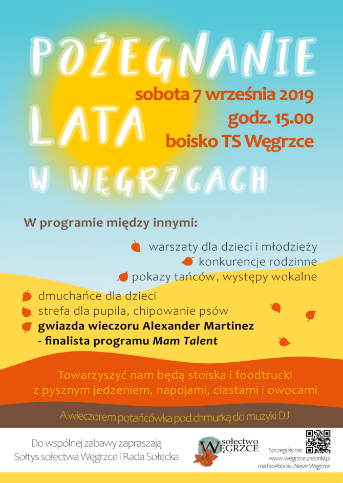 Zapraszamy na&nbsp;sołecki piknik „Pożegnanie Lata w&nbsp;Węgrzcach”