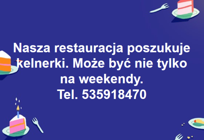 Restauracja Góra-Dół w&nbsp;Węgrzcach poszukuje kelnerki do&nbsp;pracy