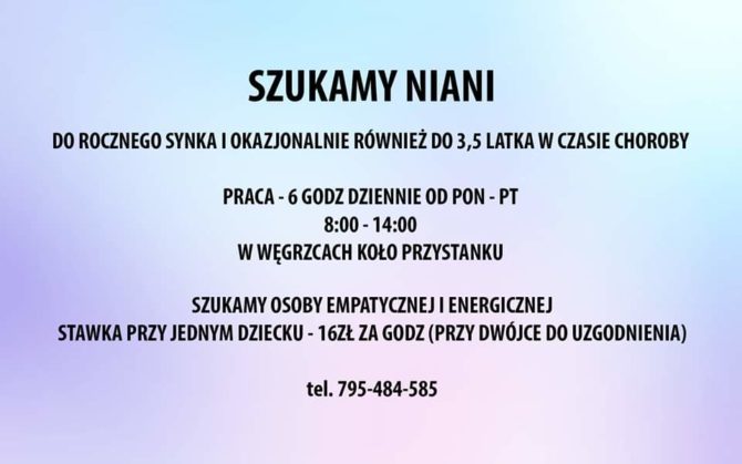 Szukamy niani