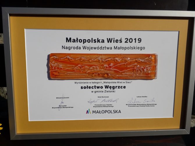 Wyróżnienie w&nbsp;konkursie Małopolska Wieś w&nbsp;Sieci