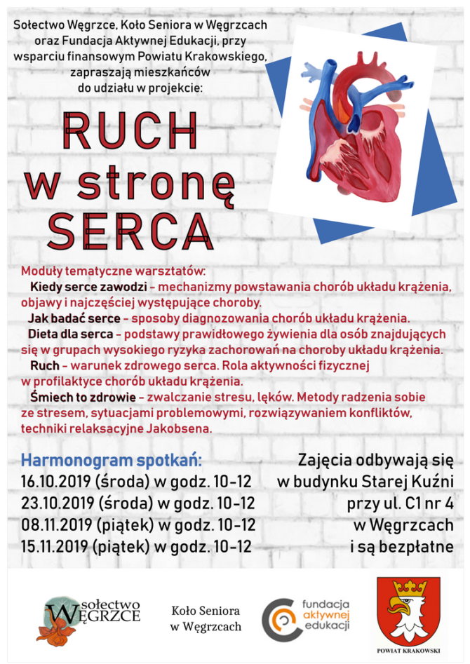 Ruch w&nbsp;stronę serca – warsztaty dla Seniorów