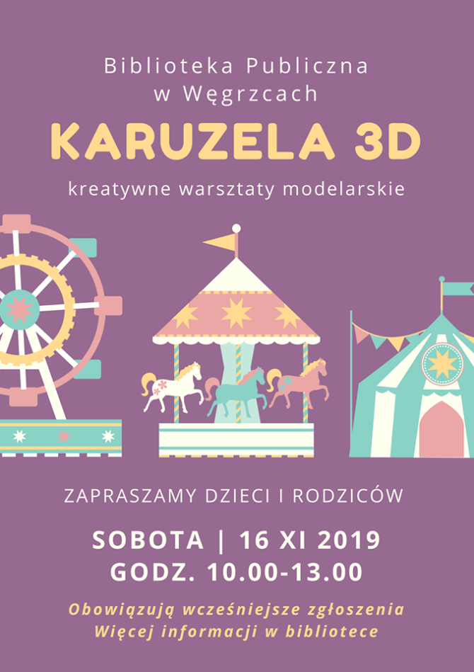 Karuzela z&nbsp;baśniowej krainy – zapraszamy do&nbsp;Biblioteki w&nbsp;Węgrzcach