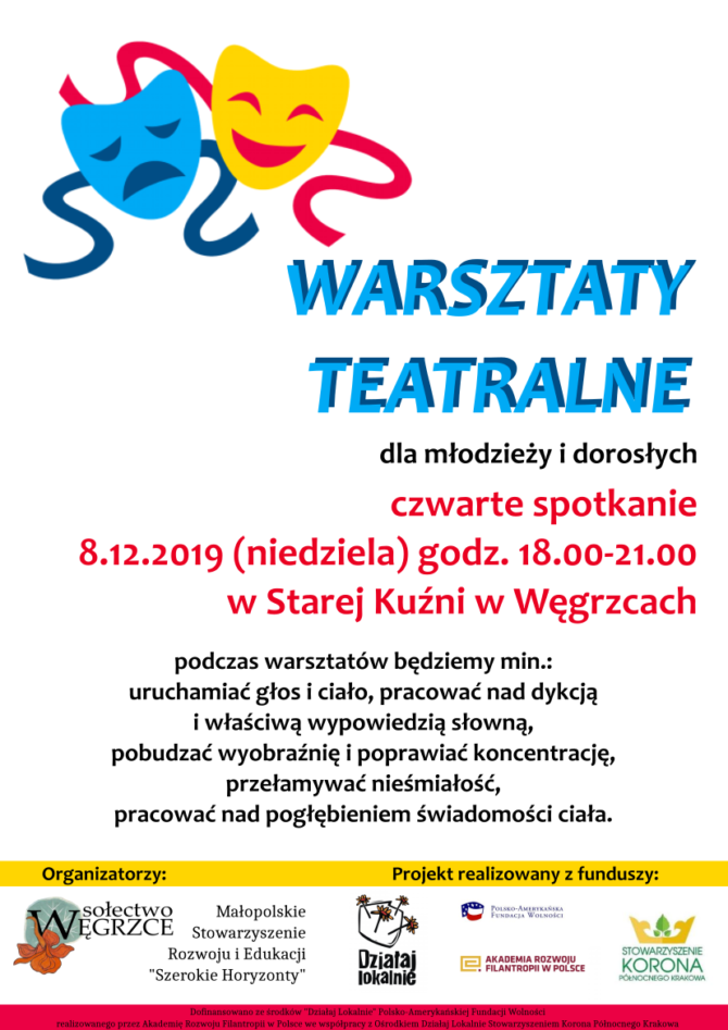 Kolejne warsztaty teatralne w&nbsp;Kuźni