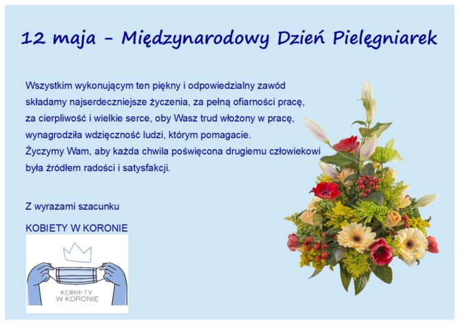 12 maja – Międzynarodowy Dzień Pielęgniarek