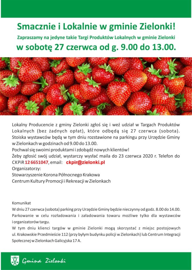 Targi Produktów Lokalnych w&nbsp;gminie Zielonki