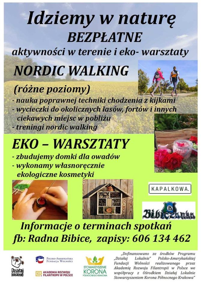 Zaproszenie do&nbsp;sąsiadów na&nbsp;letnie warsztaty i&nbsp;nordic walking