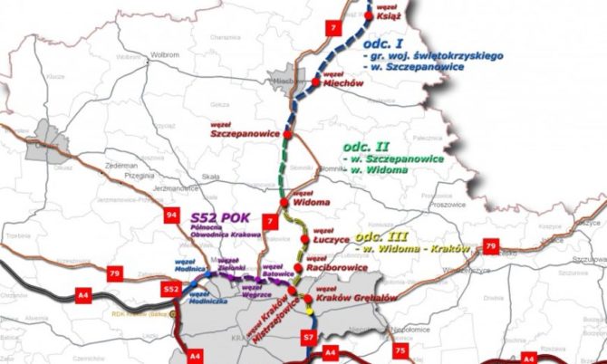 Zielone światło dla budowy drogi ekspresowej S7 na&nbsp;wylocie z&nbsp;Krakowa