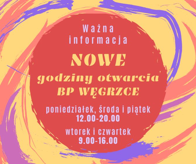 Nowe godziny pracy Biblioteki w&nbsp;Węgrzcach