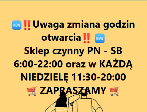 Sklep Groszek zmienia godziny otwarcia