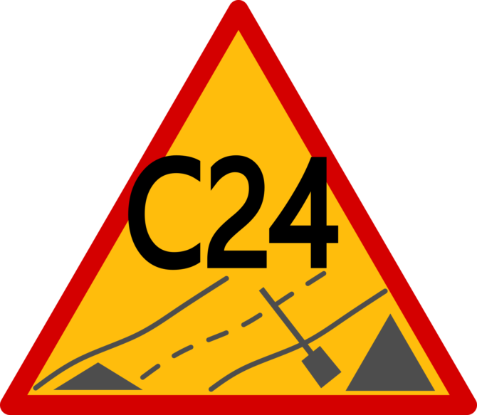 Prace przy kanalizacji na&nbsp;ul.&nbsp;C24