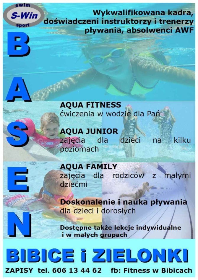 Baseny w&nbsp;Bibicach i&nbsp;Zielonkach – zapisy na&nbsp;kursy wakacyjne