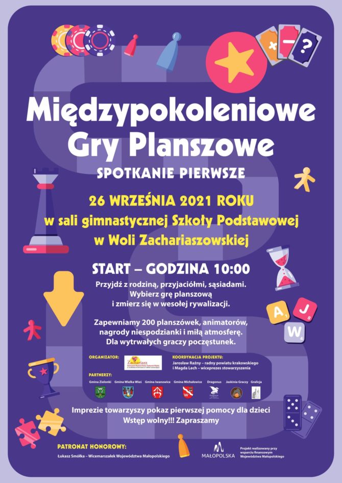 Spotkanie z&nbsp;planszówkami w&nbsp;Woli Zachariaszowskiej