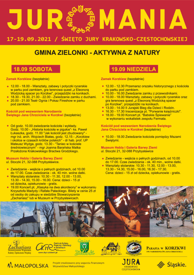 Juromania – Święto Jury Krakowsko-Częstochowskiej w&nbsp;Korzkwi i&nbsp;Przybysławicach