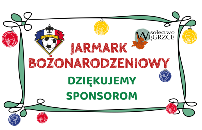 Dziękujemy sponsorom Jarmarku Bożonarodzeniowego