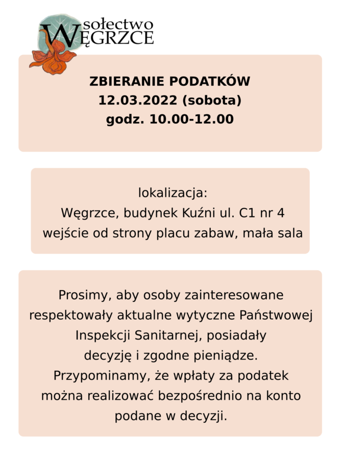 12.03.2022 zbieranie podatków