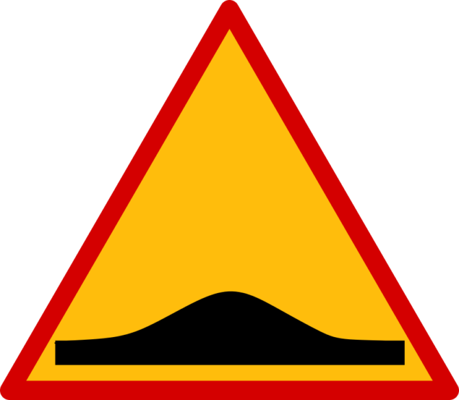 Progi zwalniające na&nbsp;drodze