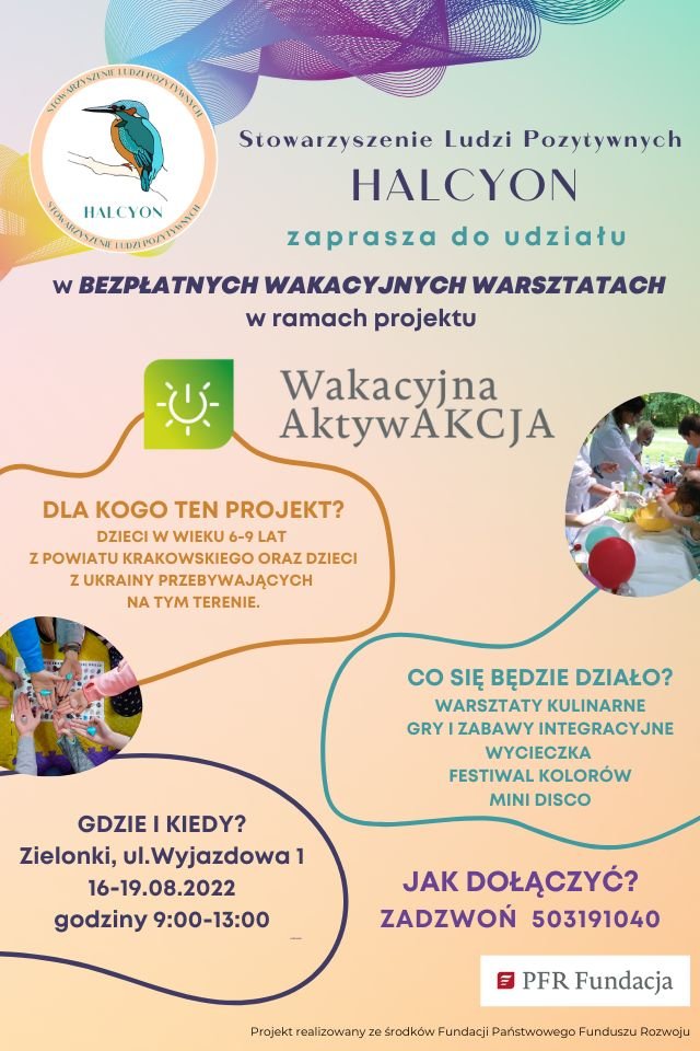 Stowarzyszenie Ludzi Pozytywnych – warsztaty dla dzieci 6-9 lat w&nbsp;Zielonkach