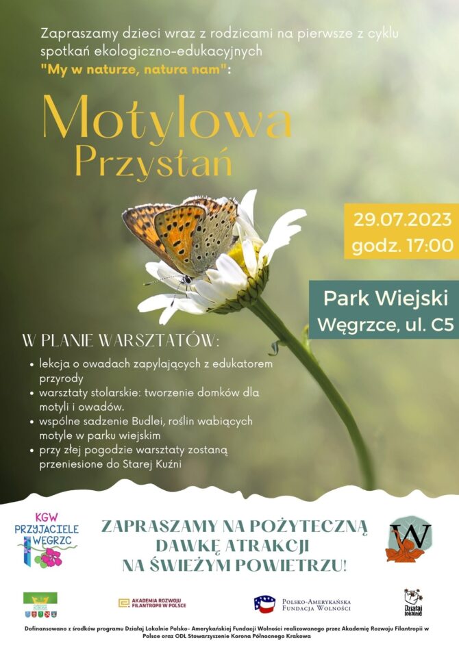 Rusza cykl warsztatów plenerowych „My&nbsp;w&nbsp;naturze, natura nam”