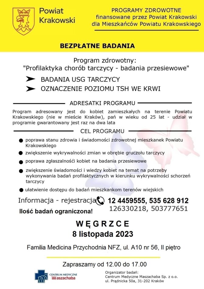 Zapraszamy mieszkanki Gminy Zielonki do&nbsp;wykonania bezpłatnych badań profilaktycznych