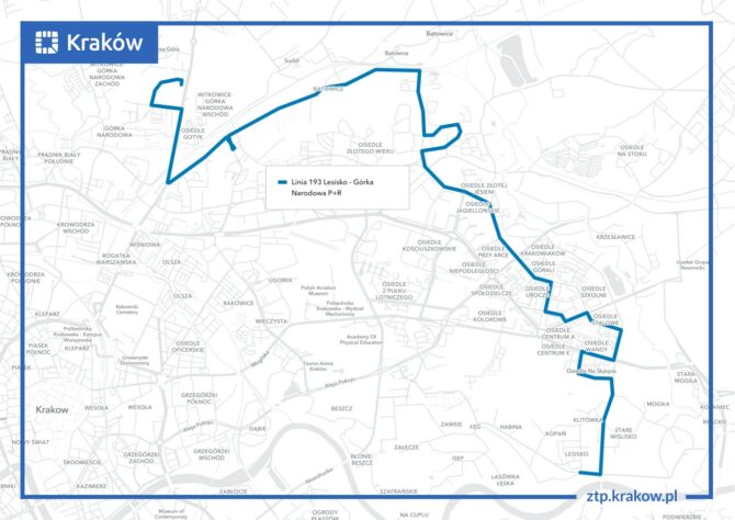 Kraków m.in.&nbsp;wydłuża 193 do&nbsp;Huty z&nbsp;pętli Górka Narodowa