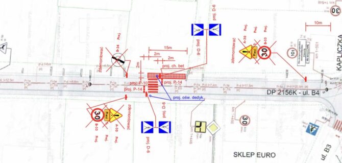 Budowa przejścia przez&nbsp;B4 w&nbsp;rejonie Euro