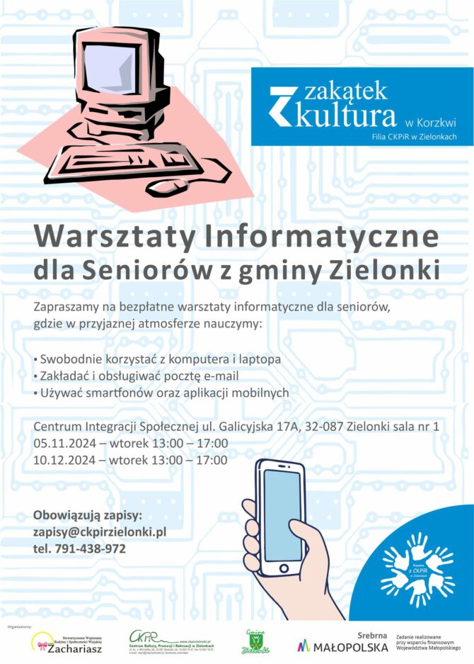 Zajęcia dla Seniorów w&nbsp;Centrum Integracji Społecznej w&nbsp;Zielonkach