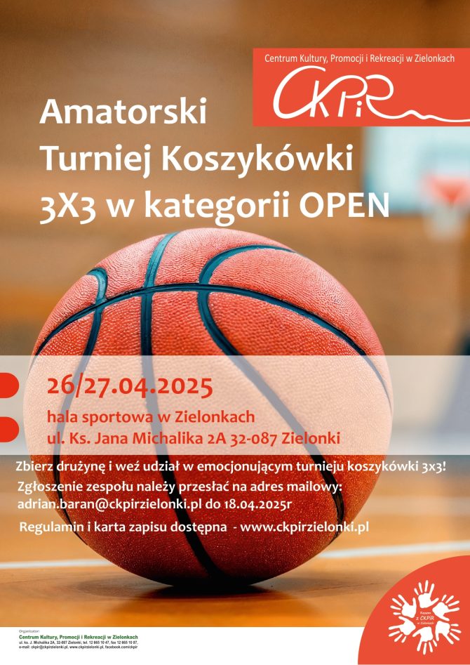 Amatorski Turniej Koszykówki 3×3 w&nbsp;kategorii OPEN