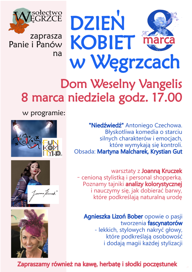 Zapraszamy na&nbsp;Dzień Kobiet w&nbsp;Węgrzcach